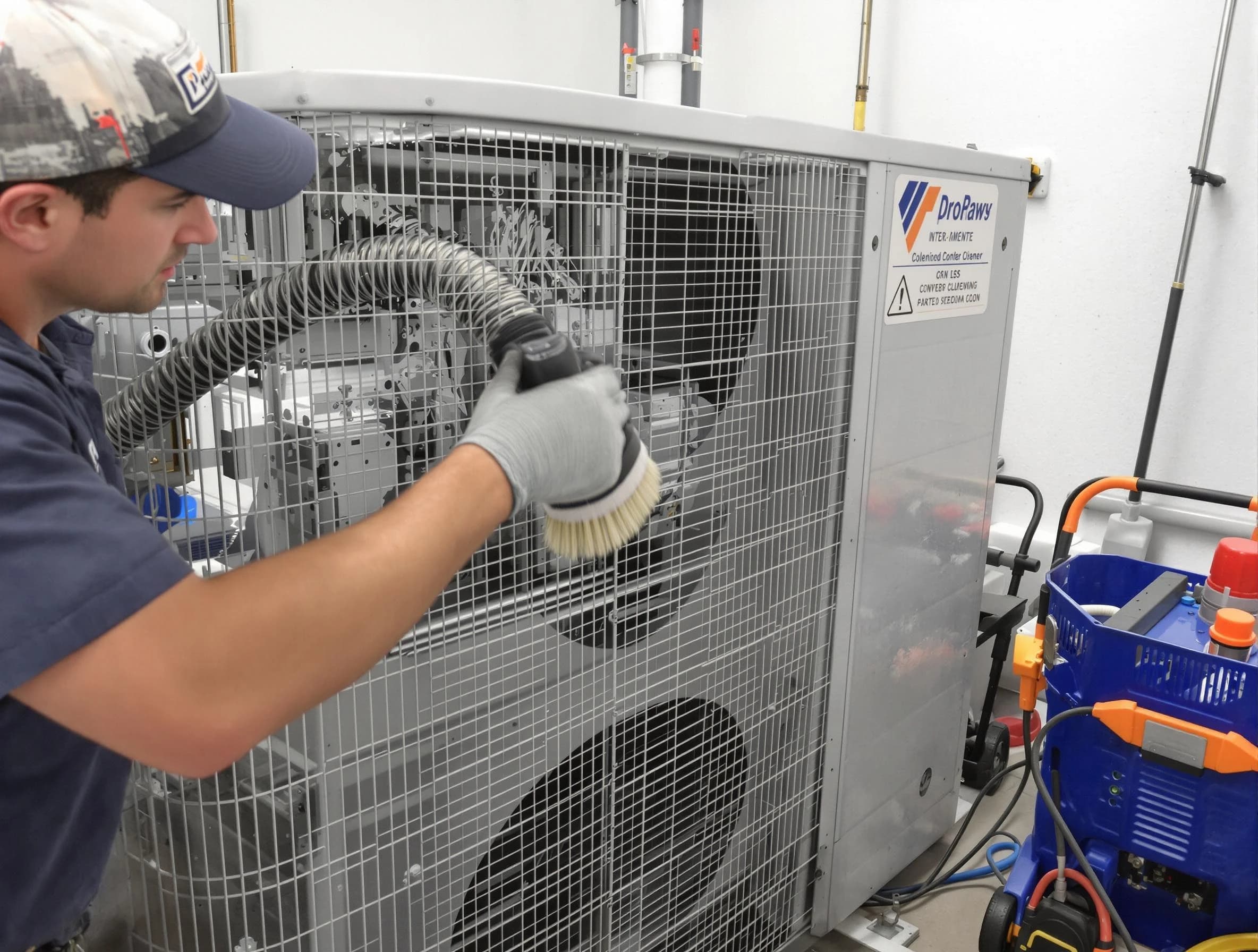 Druid Hills Air Duct Cleaning specialist performing precision AC coil cleaning for improved system performance in Druid Hills