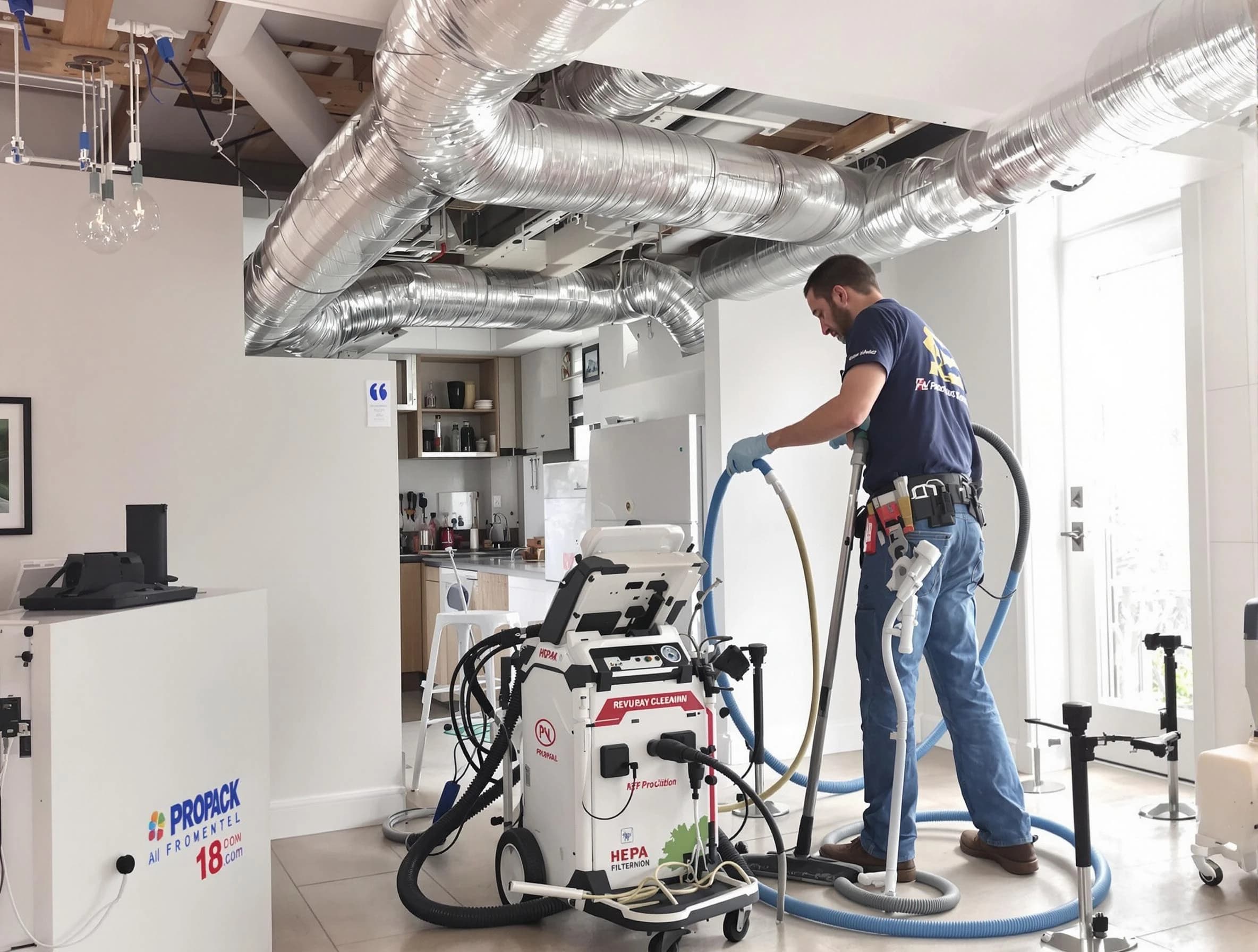 Druid Hills Air Duct Cleaning technician performing advanced pure duct cleaning with specialized equipment in Druid Hills