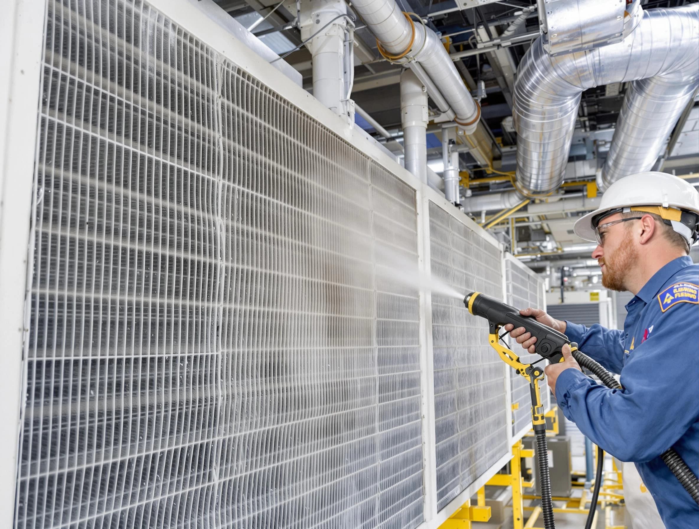 Professional commercial coil cleaning by Druid Hills Air Duct Cleaning in Druid Hills