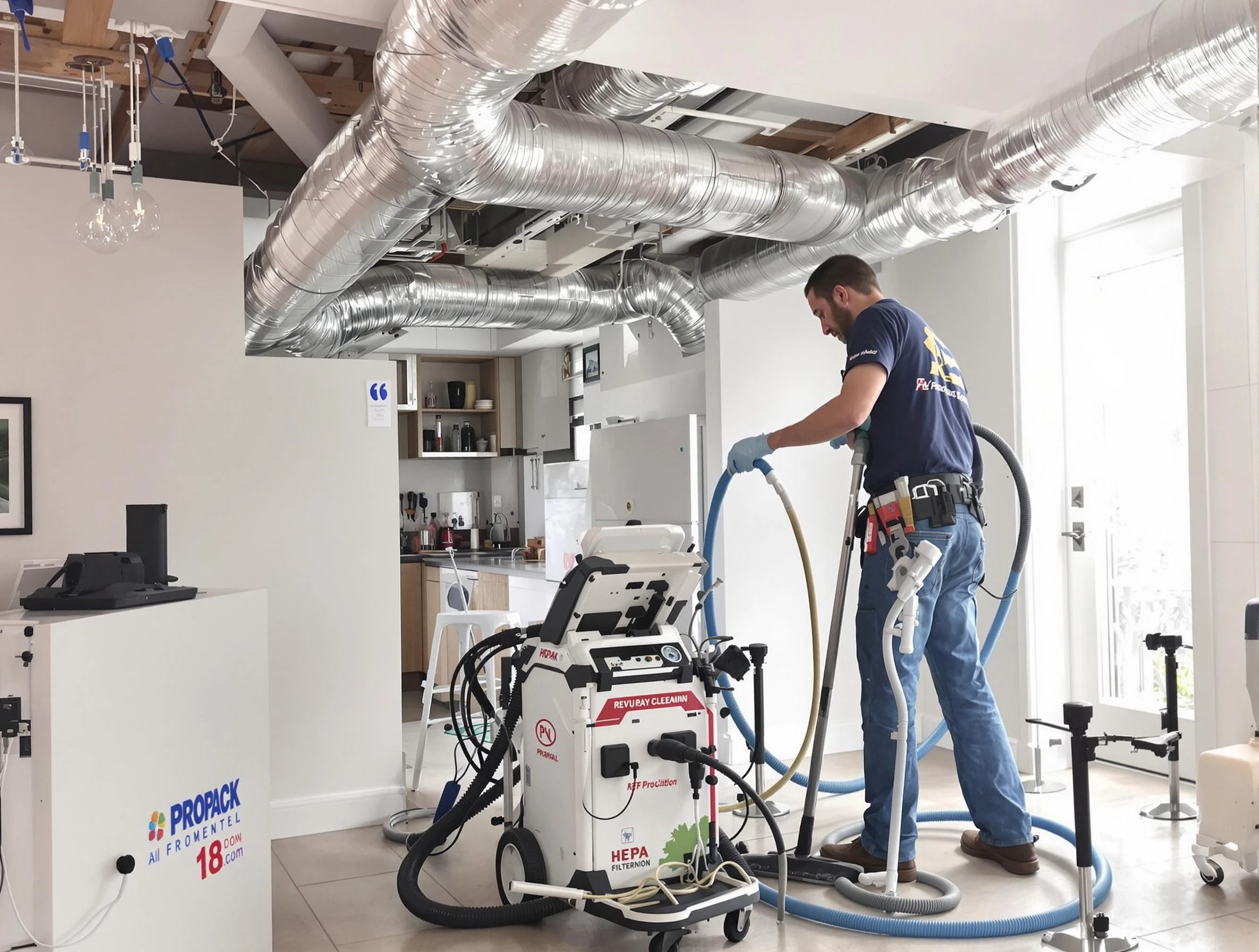 Druid Hills Air Duct Cleaning technician performing advanced pure duct cleaning with specialized equipment in Druid Hills